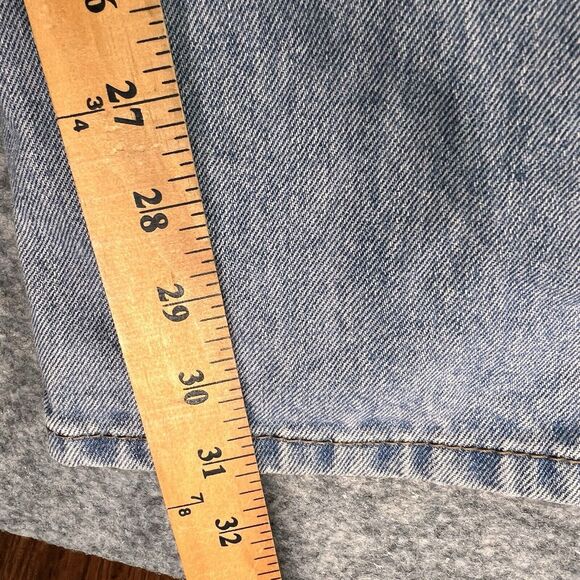 Men's Levi’s  505‎ Jeans Men’s 40x32 Straight Light  Wash Denim Zipper - Picture 7 of 8